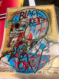 Image 2 of Black Keys Test Print Gold metallic 2023