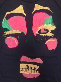 Image 1 of Black shirt in Grumble Face 70s style tight (size 14)