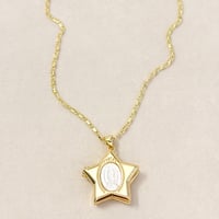Image 2 of VirginMary Star Locket Necklace