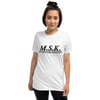 M.S.K. Black TXT Short-Sleeve Unisex T-Shirt