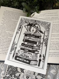 Image 1 of Star Wars bookstack giclee print 