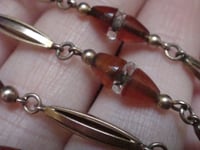 Image 6 of EDWARDIAN 9CT GLASS BEAD CHAIN 17 INCHES 9.2g