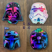 50% off Stickers! Holo Vader, Holo Trooper, Holo Boba Fett, Holo Xwing Pilot!