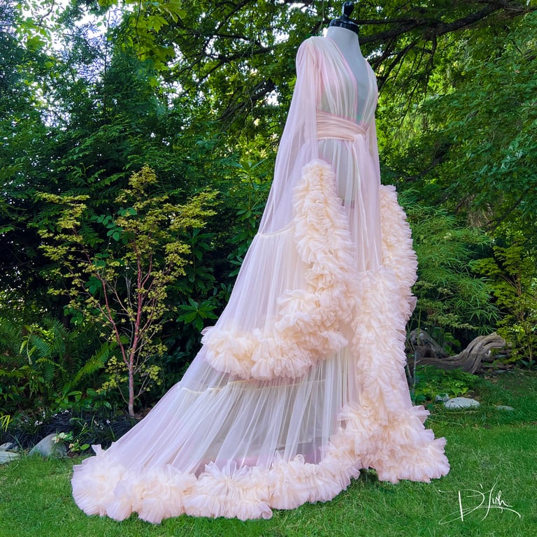 "Barely Peach" Ruffled Cassandra Pre-Order