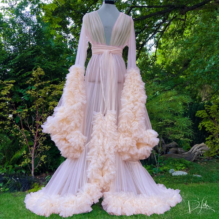 "Barely Peach" Ruffled Cassandra Pre-Order Image 2