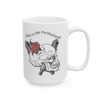 Image 7 of Skull & Rose 'Ride or Die' Ceramic mug 11 oz 15 oz 