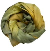 Image 4 of 10YD EVERGLADES HAND DYED SARI SILK RIBBON BY COLOR BURST SILK