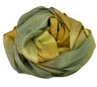 Image 5 of 10YD EVERGLADES HAND DYED SARI SILK RIBBON BY COLOR BURST SILK