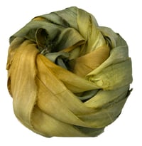 Image 6 of 10YD EVERGLADES HAND DYED SARI SILK RIBBON BY COLOR BURST SILK