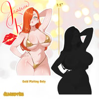 Image 2 of Jessica Rabbit Goldkini Enamel Pin Pre-Order