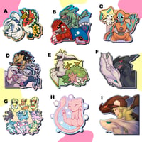 Image 1 of Pocket Creatures - 2.25" Mini Stickers - 45 Options!