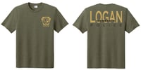 Image 1 of Military Green Heather Short Sleeve Port and Co triblend tshirt