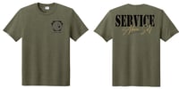 Image 3 of Military Green Heather Short Sleeve Port and Co triblend tshirt