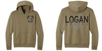 Image 1 of Coyote Brown Heather Port and Co Easy Fleece Hoodie 