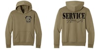Image 3 of Coyote Brown Heather Port and Co Easy Fleece Hoodie 