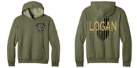 Image 2 of Military Green Heather Port and Co Easy Fleece Hoodie 