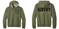 Image 3 of Military Green Heather Port and Co Easy Fleece Hoodie 