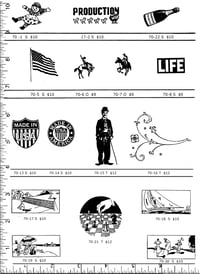 Image 1 of  Chess Set/Chaplin/USA Rubber Stamps P70