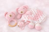 Image 4 of Crochet Handmade Baby Gift- Nursery Accessory – Baby Shower Gift – Newborn
