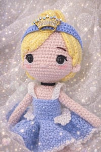 Image 1 of Handmade crochet doll inspired by Cinderella 