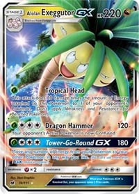 Alolan Exeggutor GX - SM - Crimson Invasion - Near Mint