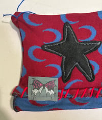Image 2 of Starrsprite red / blue moon & stars winter hat