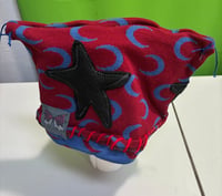 Image 4 of Starrsprite red / blue moon & stars winter hat