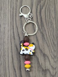 Image 2 of Fluffy kitty keychain 