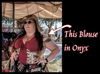 Image 5 of Tunic Blouse in Onyx - The Golden Hour Collection