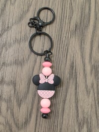 Image 2 of Pink minnie keychain 