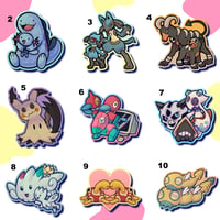 Image 4 of Pocket Creatures - 2.25" Mini Stickers - 45 Options!