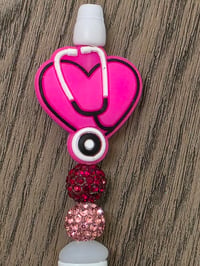 Image 2 of Stethoscope pink pen 