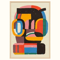 'Boy with headphones' - painting