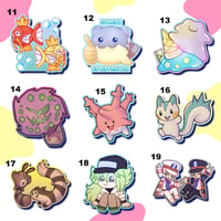 Image 5 of Pocket Creatures - 2.25" Mini Stickers - 45 Options!