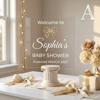Image 2 of Baby Shower | "Oh Baby!" Whimsical Acrylic Welcome Sign