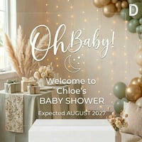 Image 5 of Baby Shower | "Oh Baby!" Whimsical Acrylic Welcome Sign