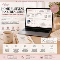 Image 2 of Home Business Tax Spreadsheet | Automated  | Small Business Owners ( Digital Download)