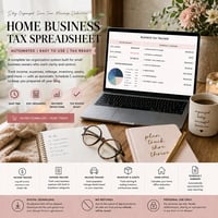 Image 4 of Home Business Tax Spreadsheet | Automated  | Small Business Owners ( Digital Download)