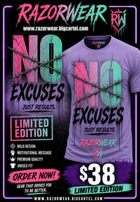 No Excuses Motivational Tee 