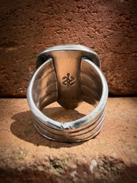 Image 7 of WL&A Handmade Old Style Heavy Ingot Gem Grade Pilot Mtn Ribbon Web Lane Splitter Ring - Size 12