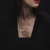 Image 2 of Flow Ring Necklace (18ct Gold Plated)