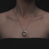 Image 3 of Flow Ring Necklace (18ct Gold Plated)