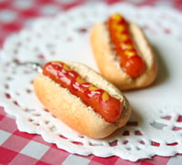 Image 2 of Hotdog earrings