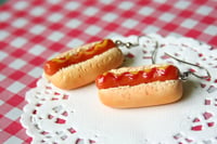 Image 3 of Hotdog earrings