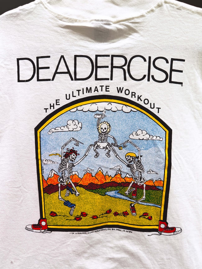 Grateful Dead 1985 Deadercise T-Shirt - Size L