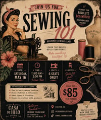 Image 1 of Sewing 101 May 16 11-2p