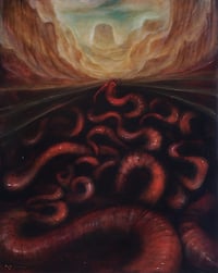 Image 2 of Orm Infestor - original oil painting from the "Gothic" edition of "Sorcery: Contested Realm". 