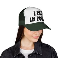 Image 7 of I Pee In Pools Trucker Cap | Funny Statement Mesh Hat