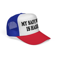 Image 14 of “My Safe Word Is Harder” Trucker Cap | Funny Slogan Mesh Hat