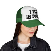 Image 19 of I Pee In Pools Trucker Cap | Funny Statement Mesh Hat